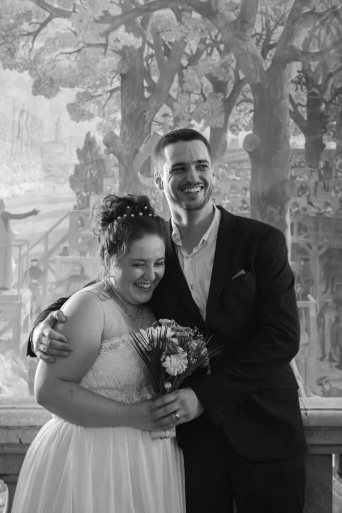 Mariage civil Amanda François Toulouse Capitole naturel élégant photographe mariée marié jeune couple