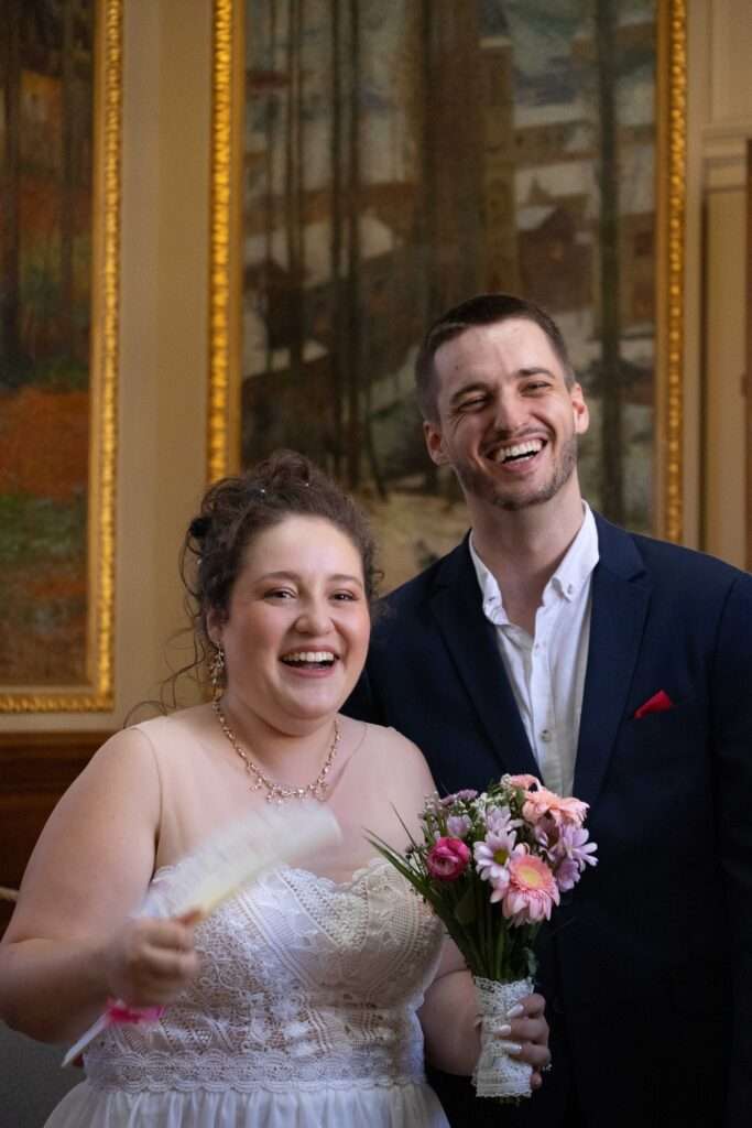 Mariage civil Amanda François Toulouse Capitole naturel élégant photographe mariée marié jeune couple