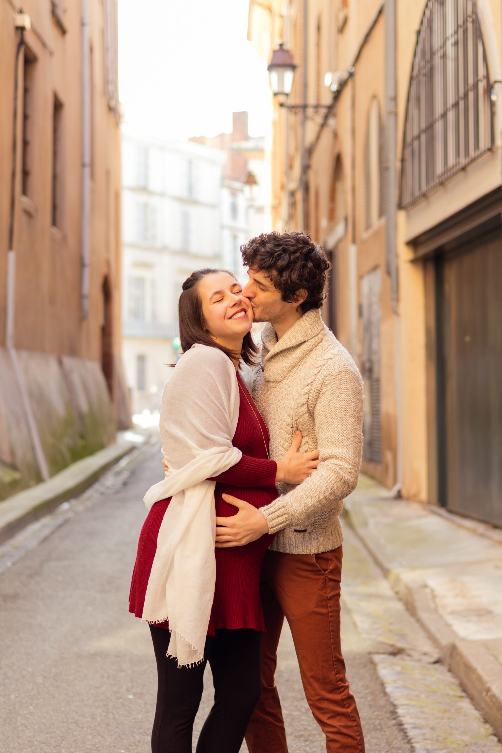 Shooting grossesse dans les rues de Toulouse