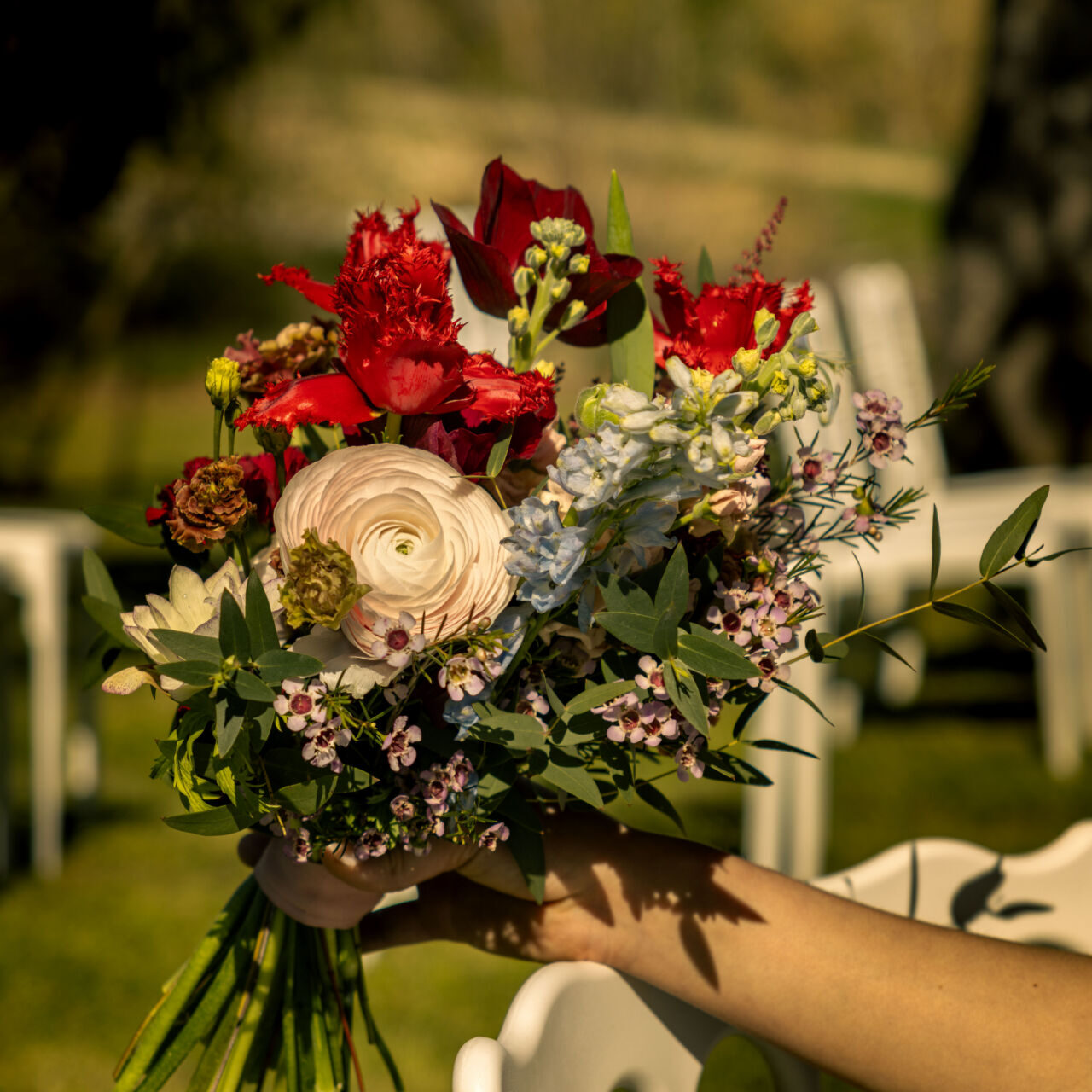 Photographe mariage Toulouse Chateau de Launac Fleurs