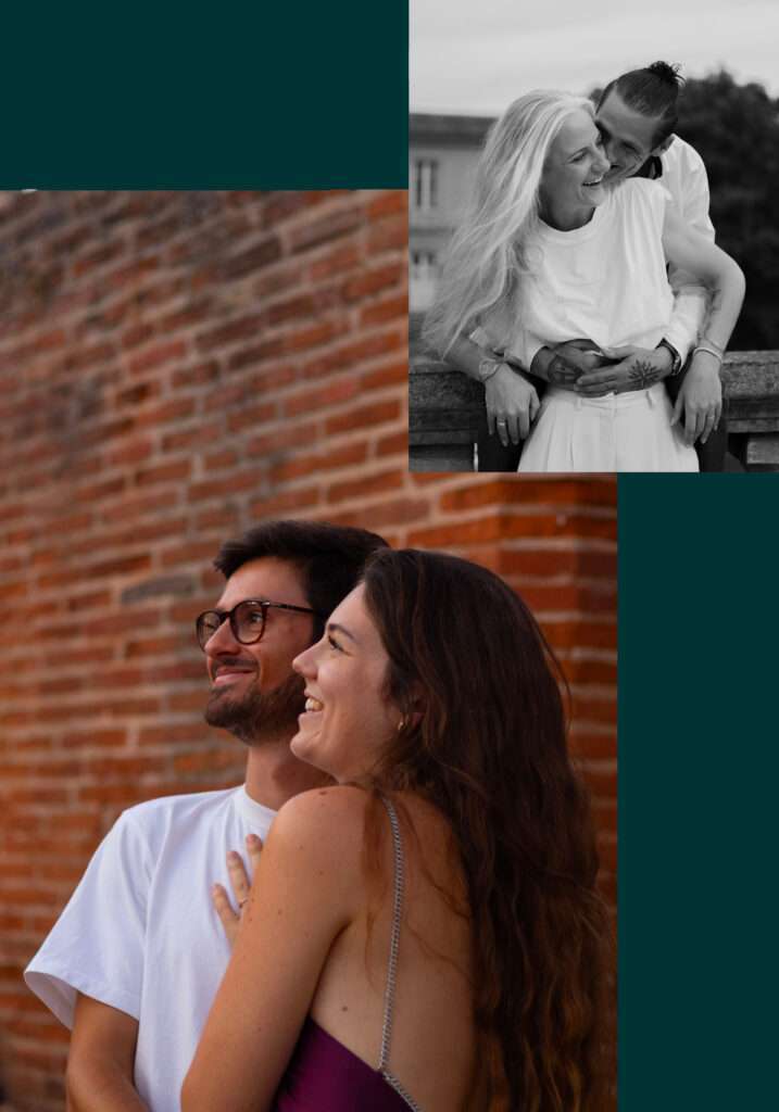 photographe séance photo shooting Toulouse couple fiançailles couché soleil urbain événementiel