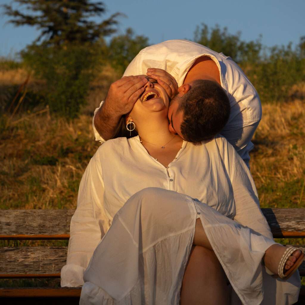 Photographe couple mariage fiançailles couché du soleil Toulouse  